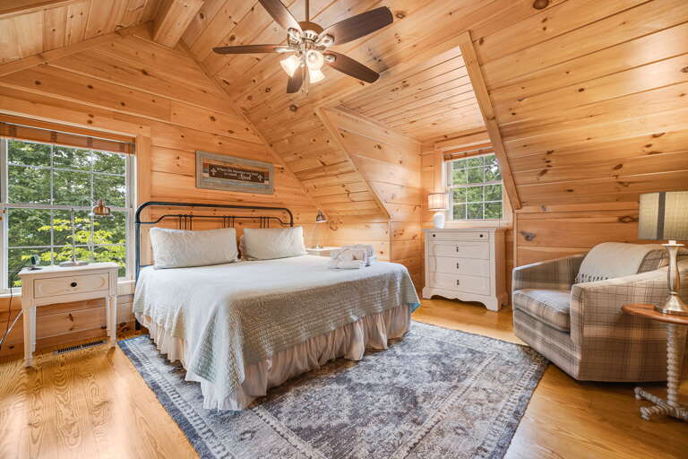 Upper Level - Main Suite/Bedroom Three - King Bed & Seating