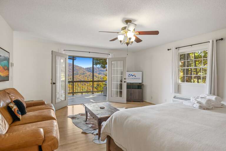 Bedroom One - Smart TV & Deck Access