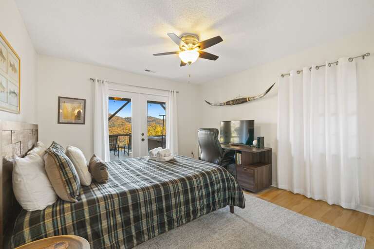 Bedroom Three - Deck & Hot Tub Access