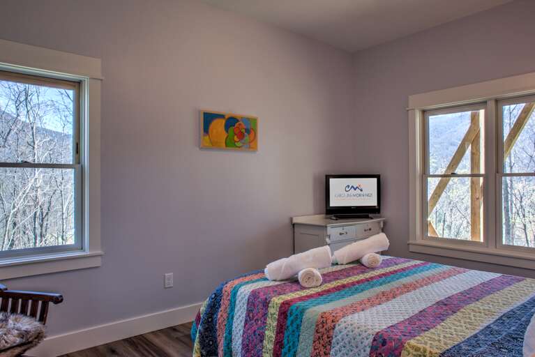 Bedroom Two - w/ TV & Attached Shower Bath