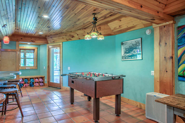 Lower Level  - Foosball Table & Patio Access