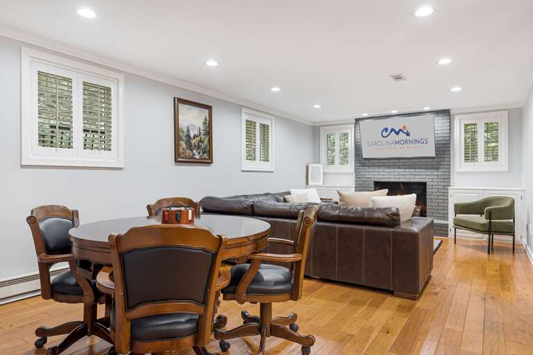 Lower Level - Living Area w/ Card Table