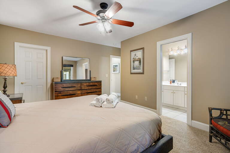 Bedroom Four - King Bed w/ Attached Shower Bath