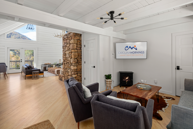 Living Area off to the Side Living Area off to the Side