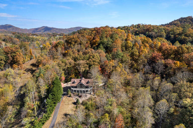 Ariel View of The Lodge at French Broad