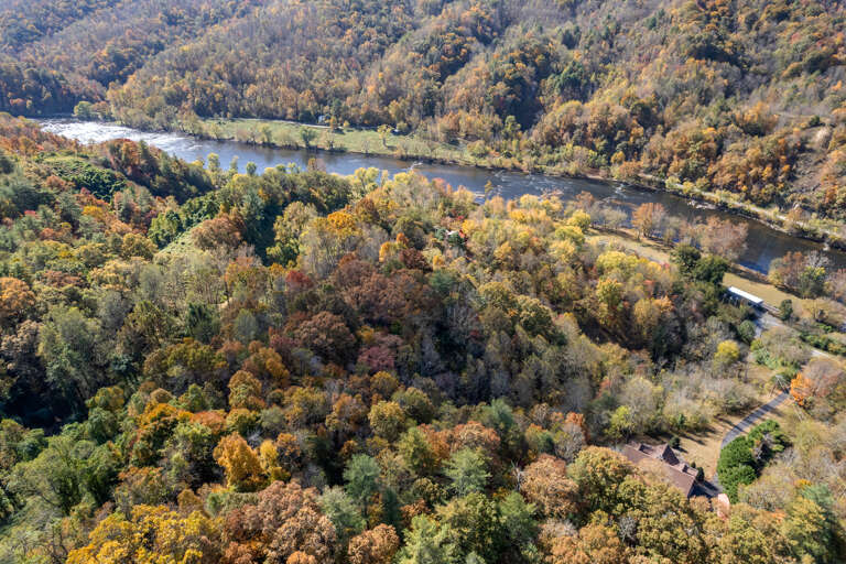 Ariel View of the French Broad River