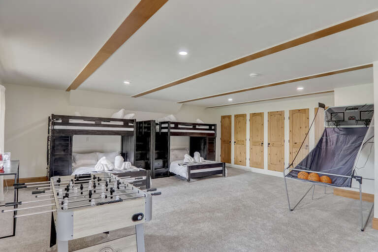 Lower Level - Bedroom 5 - 2 Full Beds and 2 Twin Beds (Bunks)
