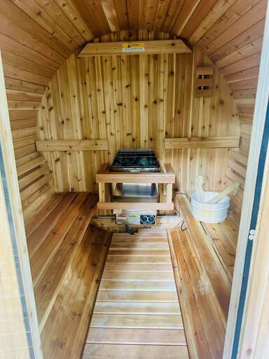 Outdoor Sauna at The Alpine House