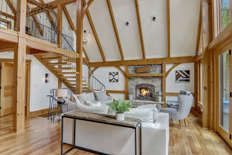 Living Area w/Fireplace