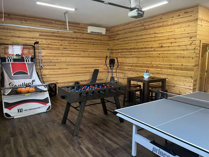 Foosball Table -and Fitness Equipment - Recreational Area