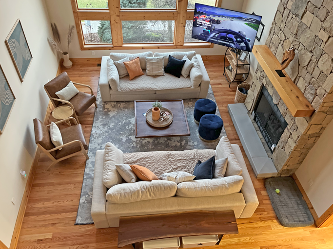 Living Area from Upper Level