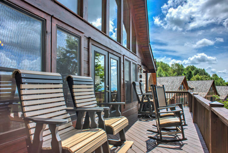 Upper Deck with Seating Area