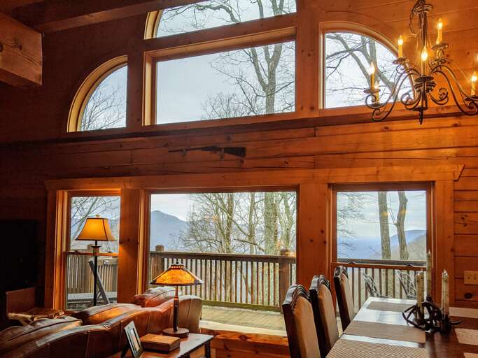 Living Area w/Floor-to-Ceiling Windows