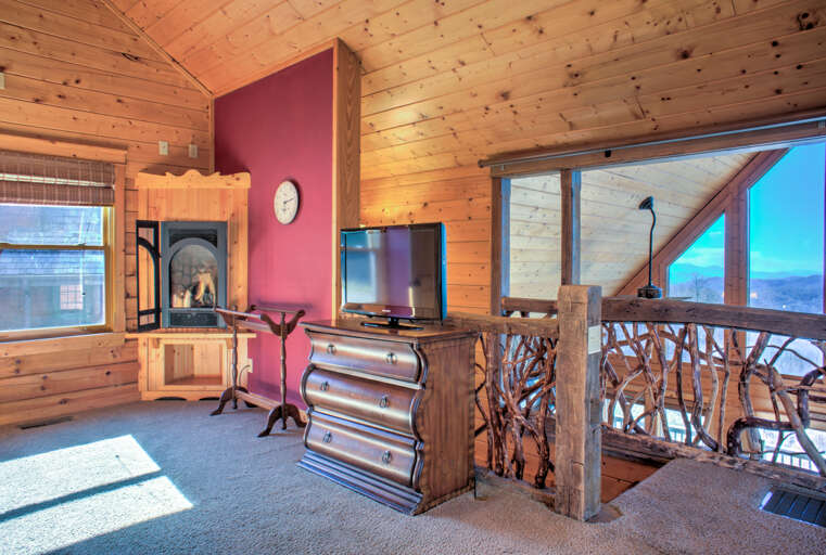 Main Suite/Bedroom Two - Gas Fireplace & TV