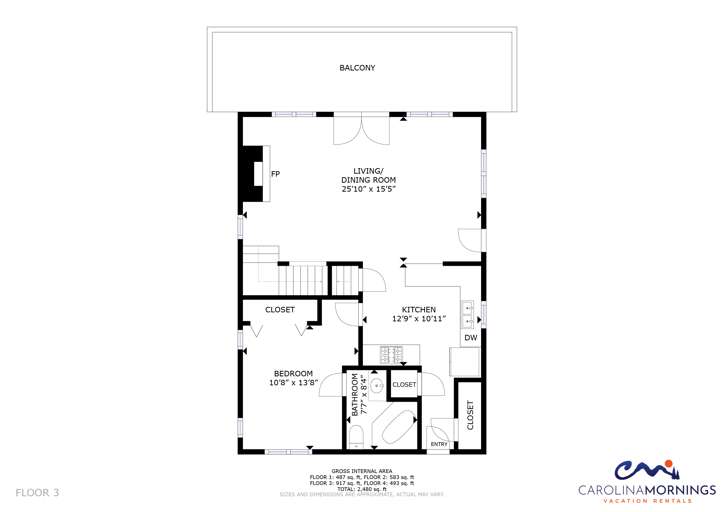 Black Bear Lodge at SW Floorplan