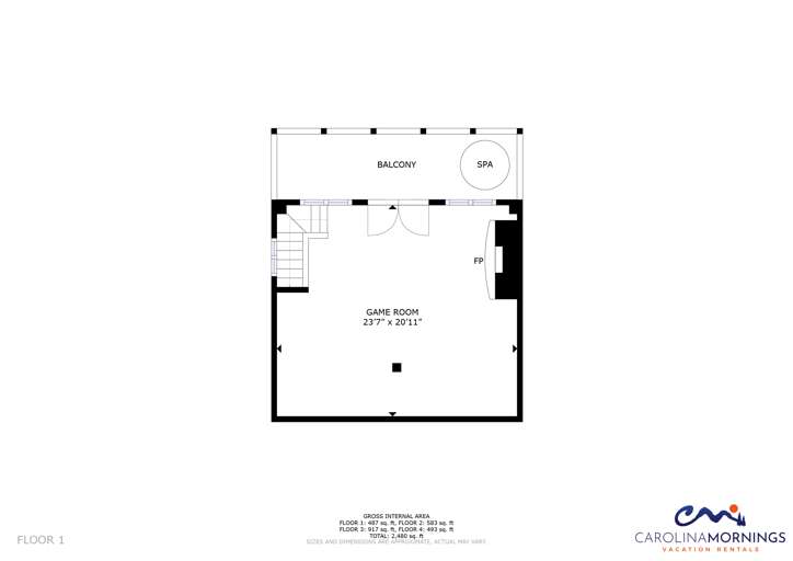 Black Bear Lodge at SW Floorplan