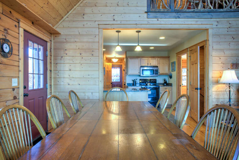 Dining Area w/ Covered Deck Access Dining Area w/ Covered Deck Access