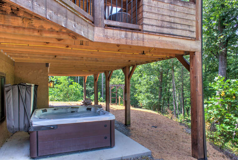 Hot Tub Area & Path to South Toe River