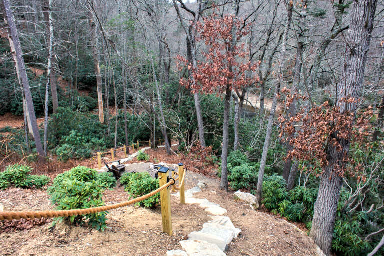 Path to Fire Pit Area (Fall/Winter View)
