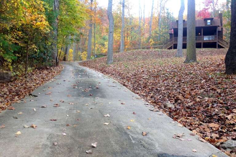 Steep, Paved Driveway