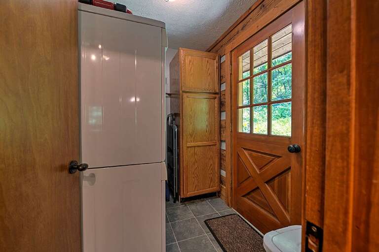 Back Door of Busbee Cabin 