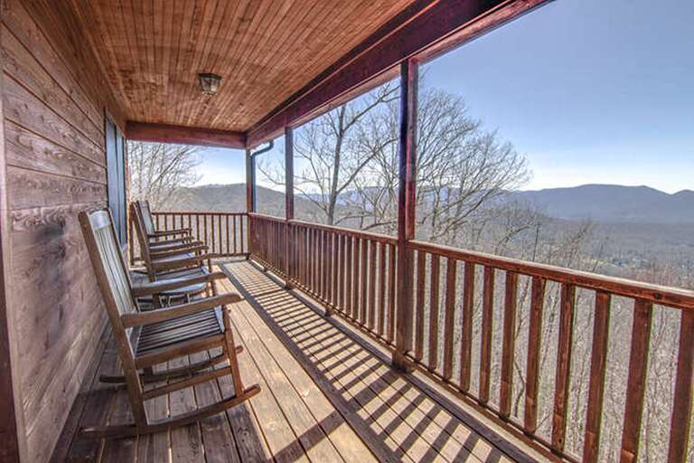 Long Range Mountain Views in Winter