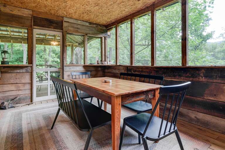 Dining Area on Screened Porch Dining Area on Screened Porch
