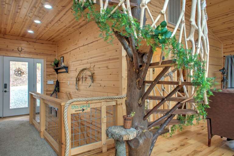 Front Entrance Foyer & Spiral Staircase to Loft