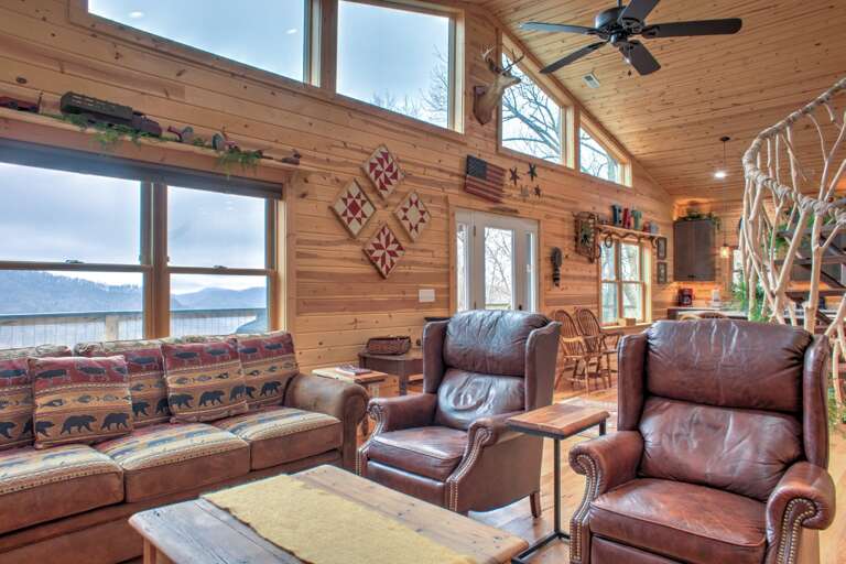 Living Area w/ Deck Access