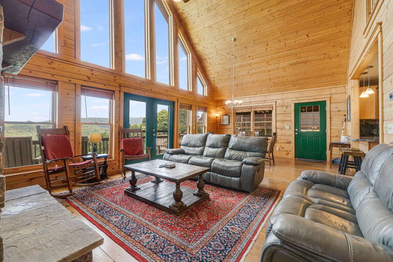 Main Level - Living Area w/ Deck Access