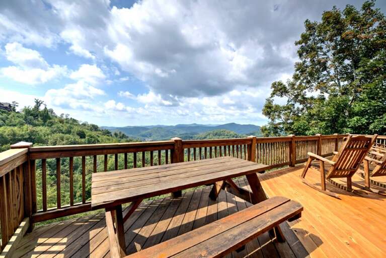 Picnic Table with Mountain Views Picnic Table with Mountain Views