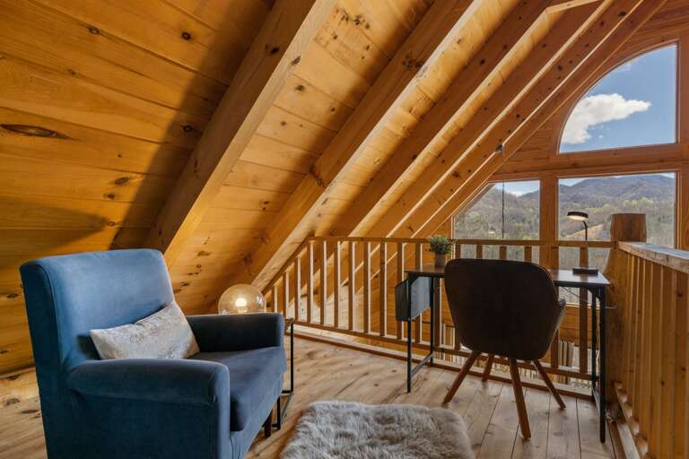 Upper Level Loft - Reading Nook & Dedicated Office Space