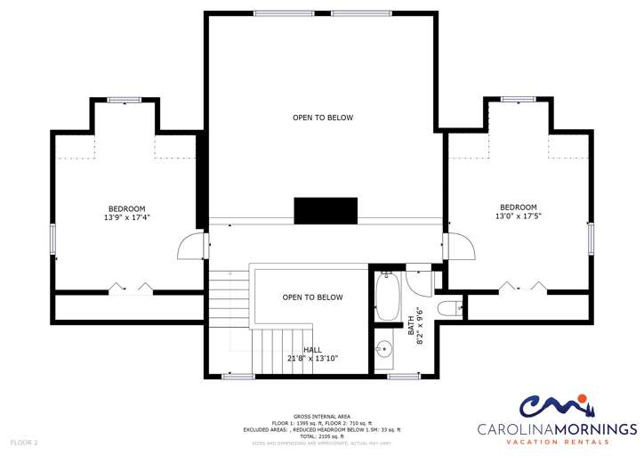 A Mountain Oaks Cabin Floorplan