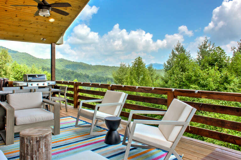 Covered Deck with Outdoor Seating