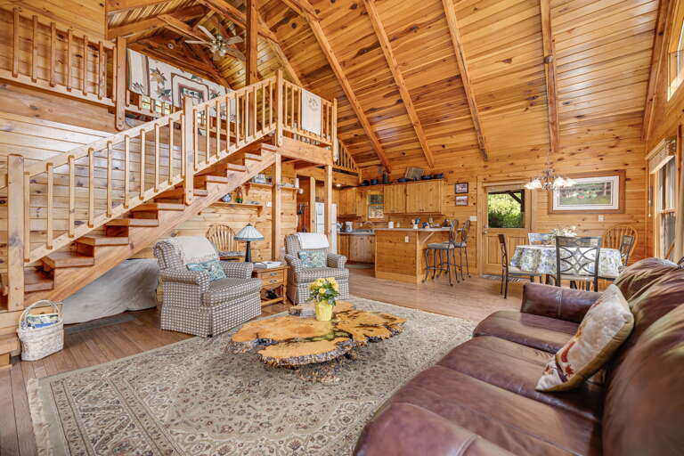 Living Area w/ Loft Living Area w/ Loft