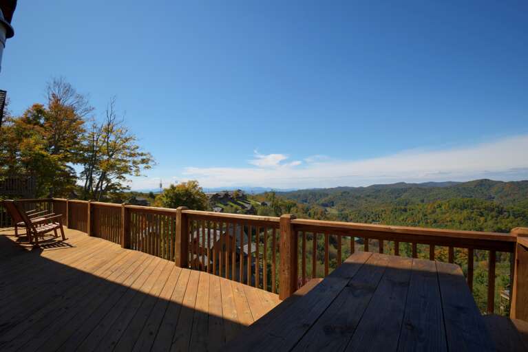Long Range Mountain Views from the Main Level Deck
