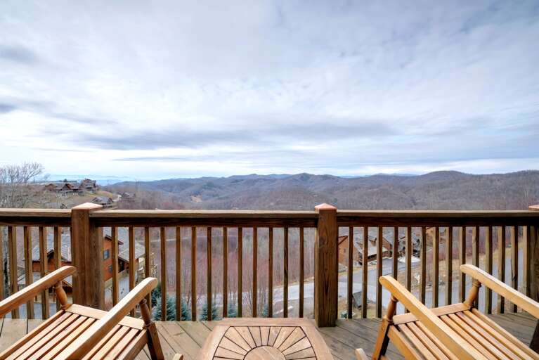 Long Range Mountain Views from the Main Level Deck