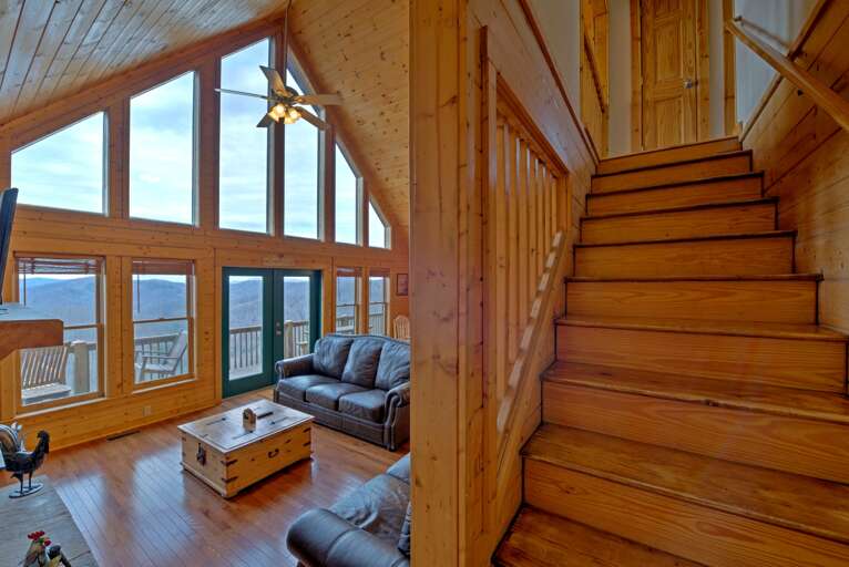Stairs to Upper Level