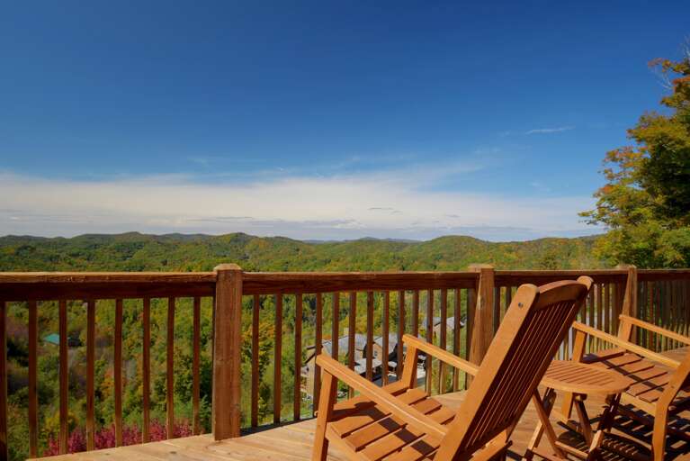 Long Range Mountain Views from the Main Level Deck