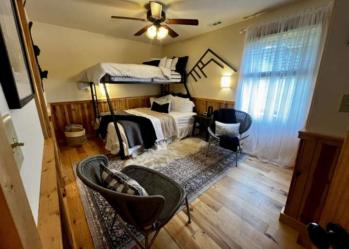 Lower Level - Bedroom Four - Queen-Twin Bunk Bed