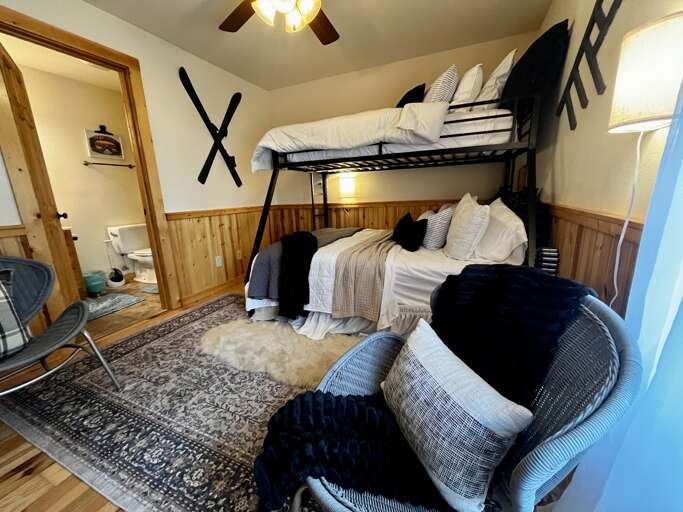 Lower Level - Bedroom Four - Queen-Twin Bunk Bed