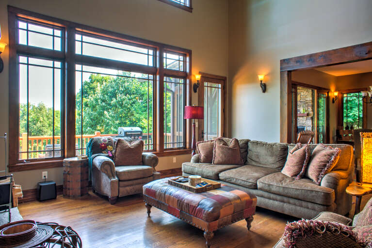 Living Area w/ Deck Access