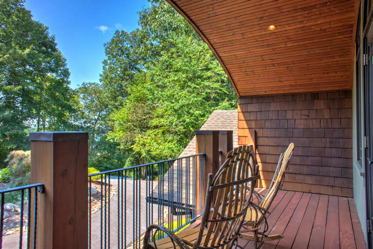 Unique Covered Balcony w/ Seating