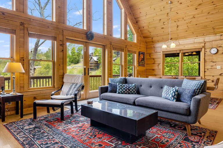 Living Area w/ Deck Access