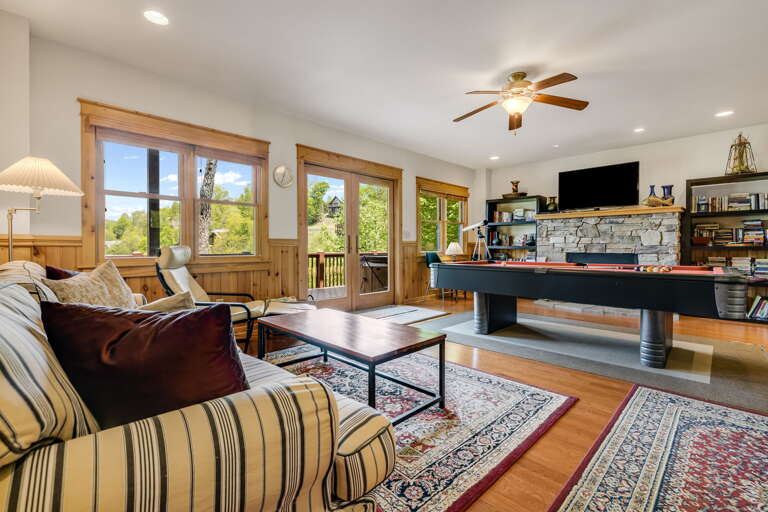 Living Area w/ Lower Deck Access