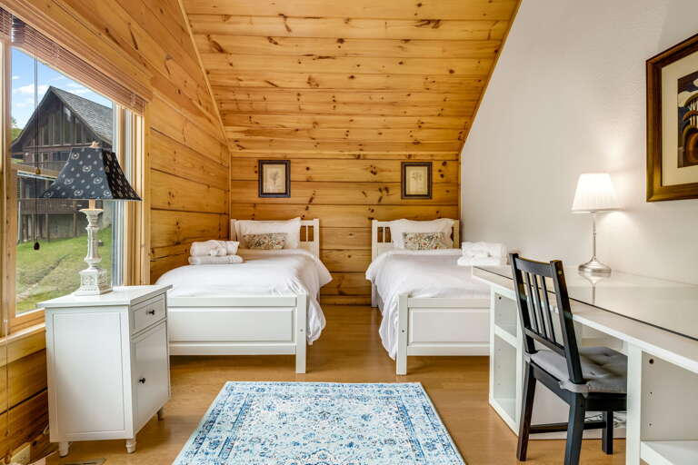 Upper Level - Bedroom Three - Two Twin Beds w/ Work Space