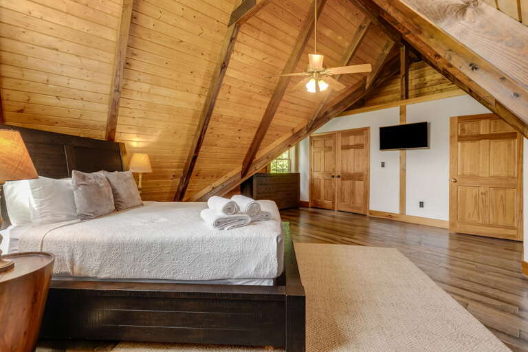 Bedroom Three - Queen Bed w/ Smart TV