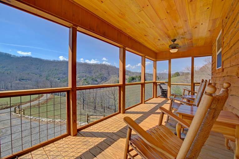Deck w/Mountain Views