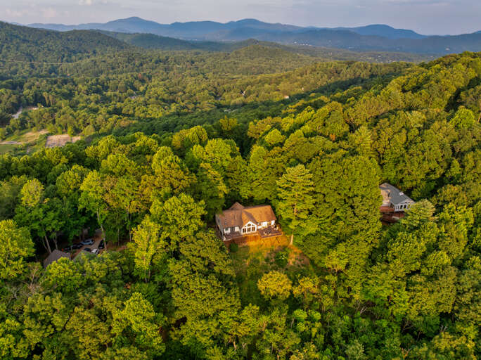 Aerial View Of Sunset Peaks