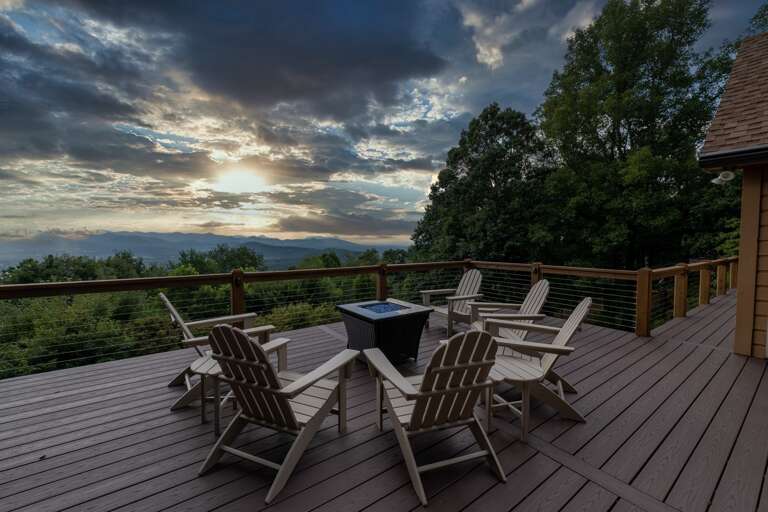 Spacious Deck w/Sunset Views